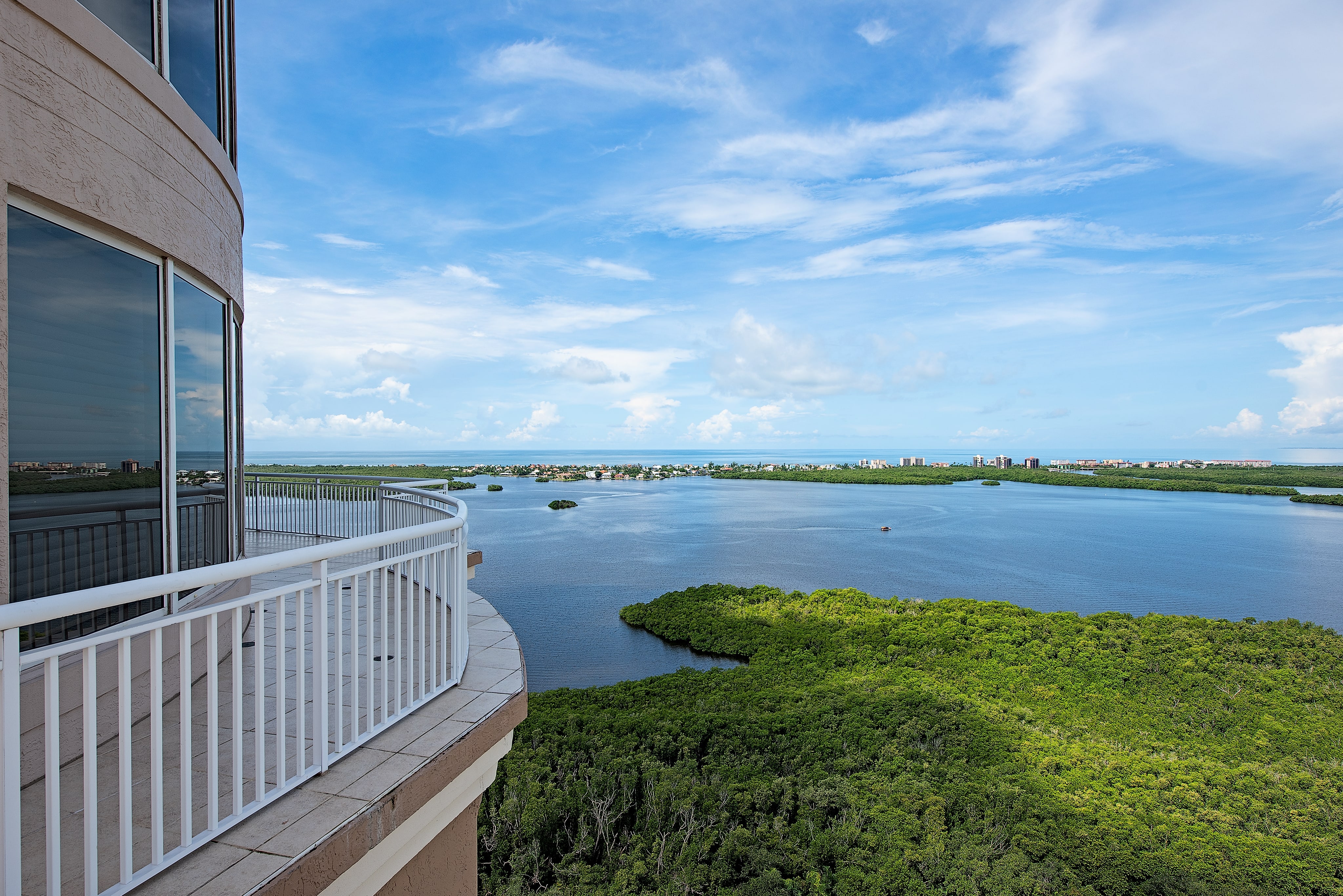 Breathtaking view of the gulf at Estancia in Bonita Bay